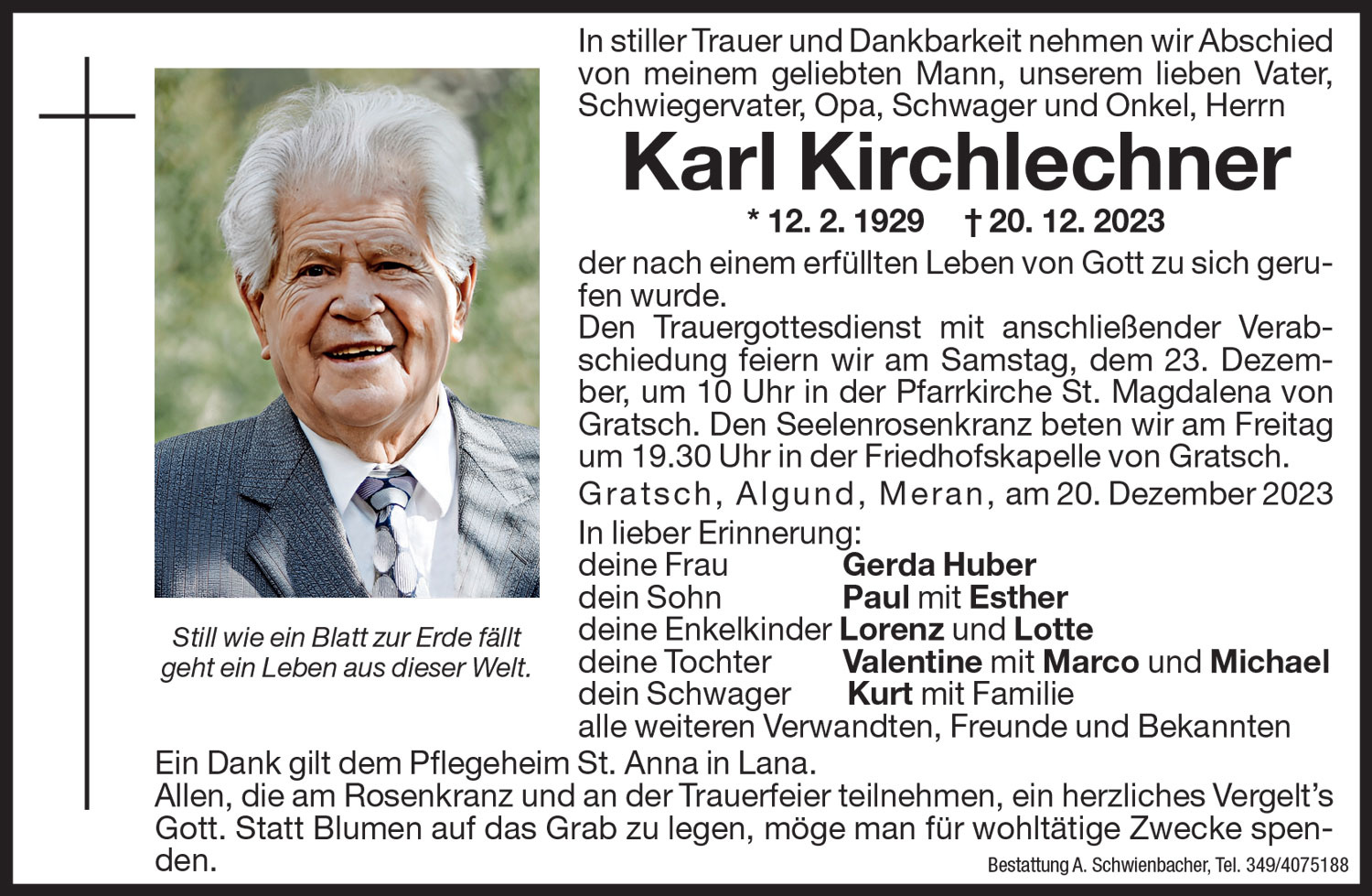 Medien: Karl Kirchlechner