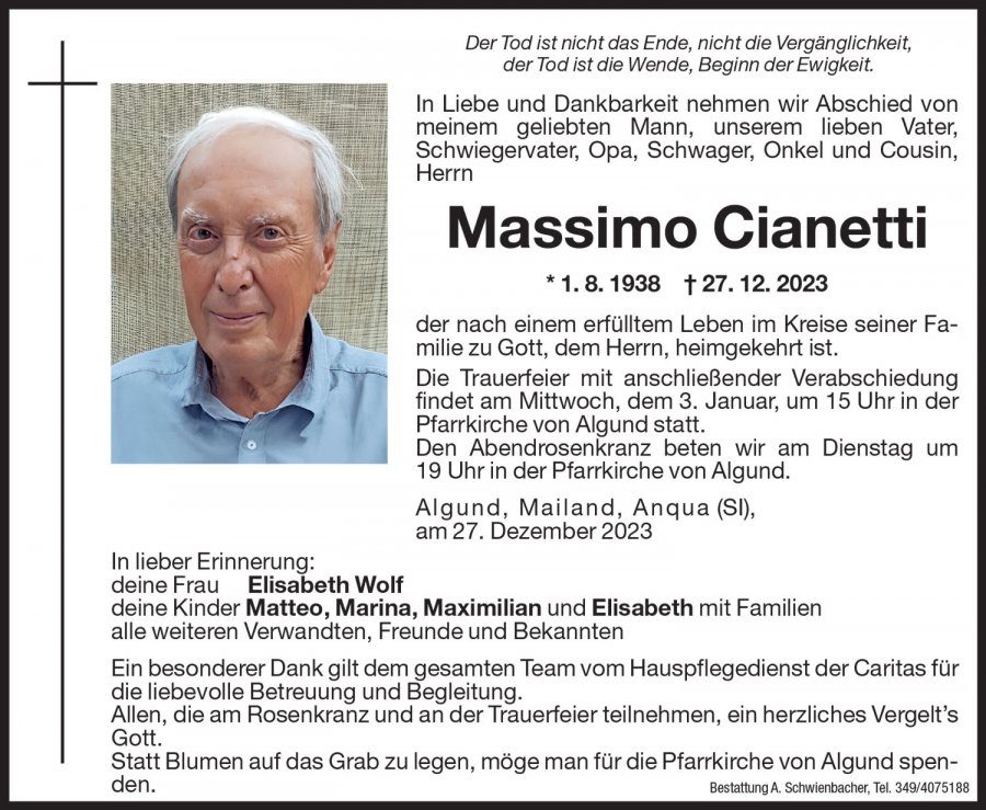 Medien: Massimo Cianetti
