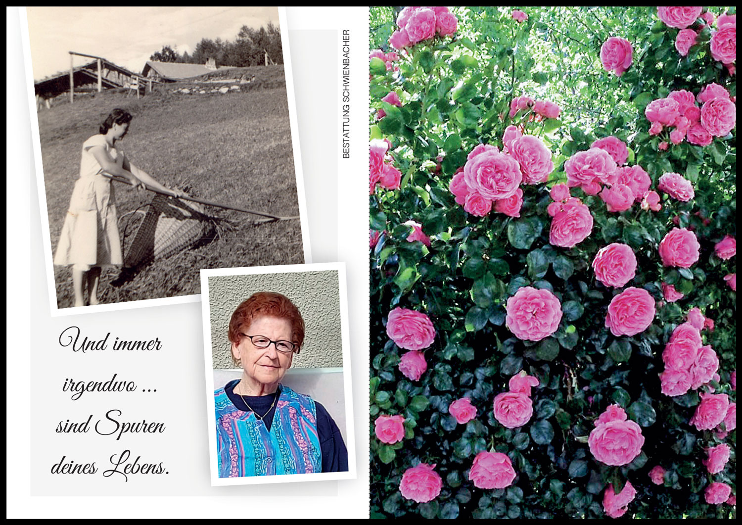 Sterbebild: Brigitte Haller geb. Gerstgrasser