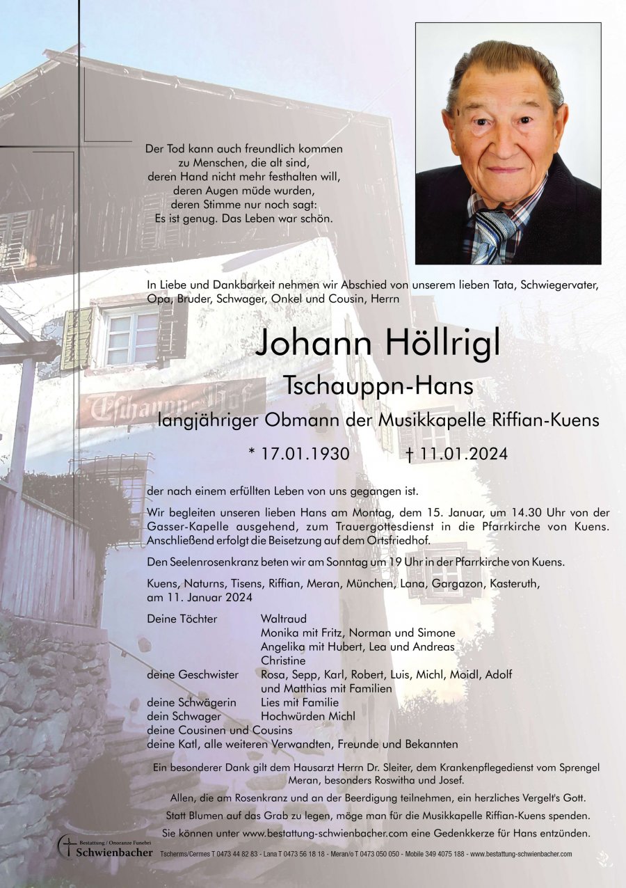 Parte: Johann Höllrigl