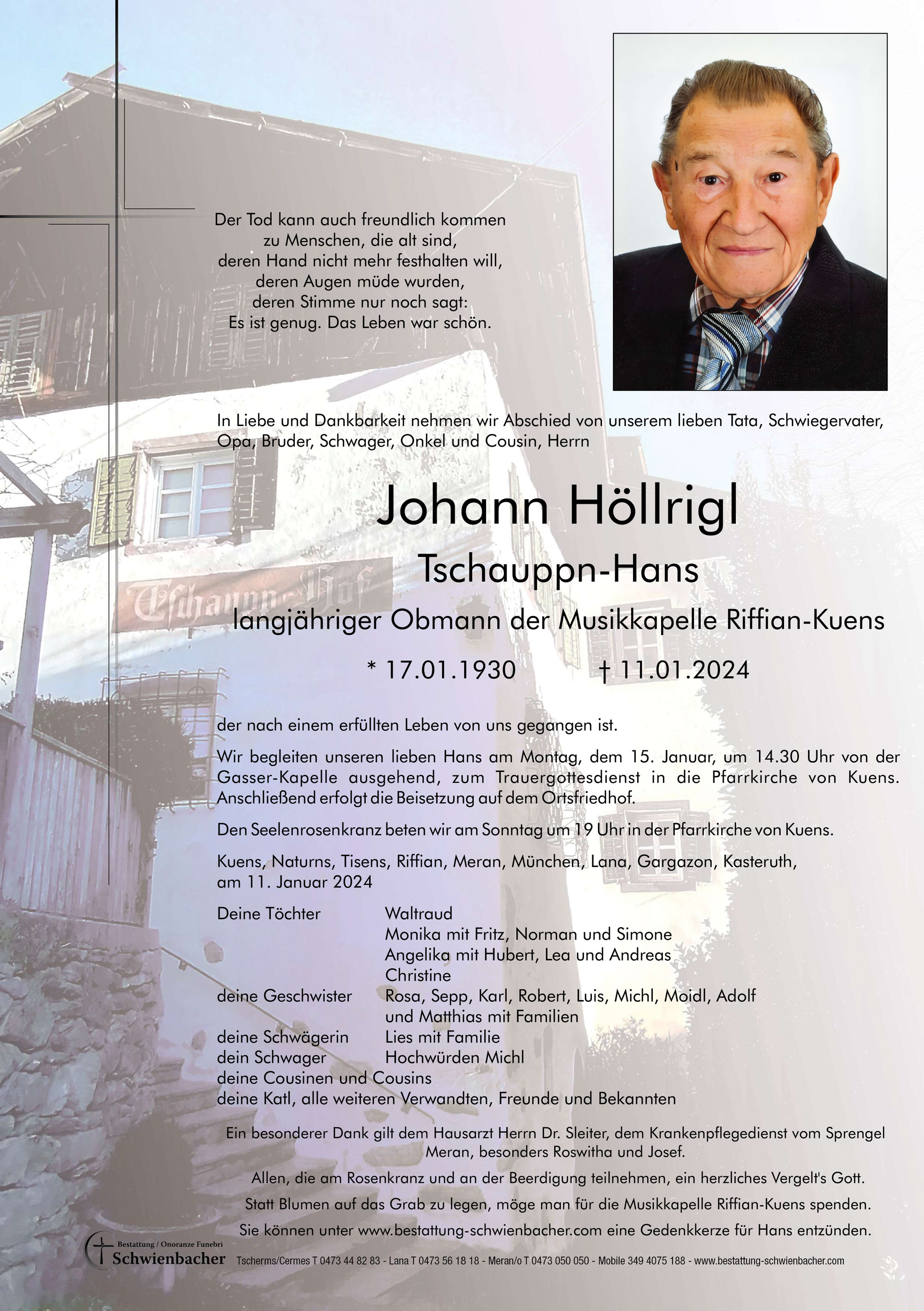 Parte: Johann Höllrigl 