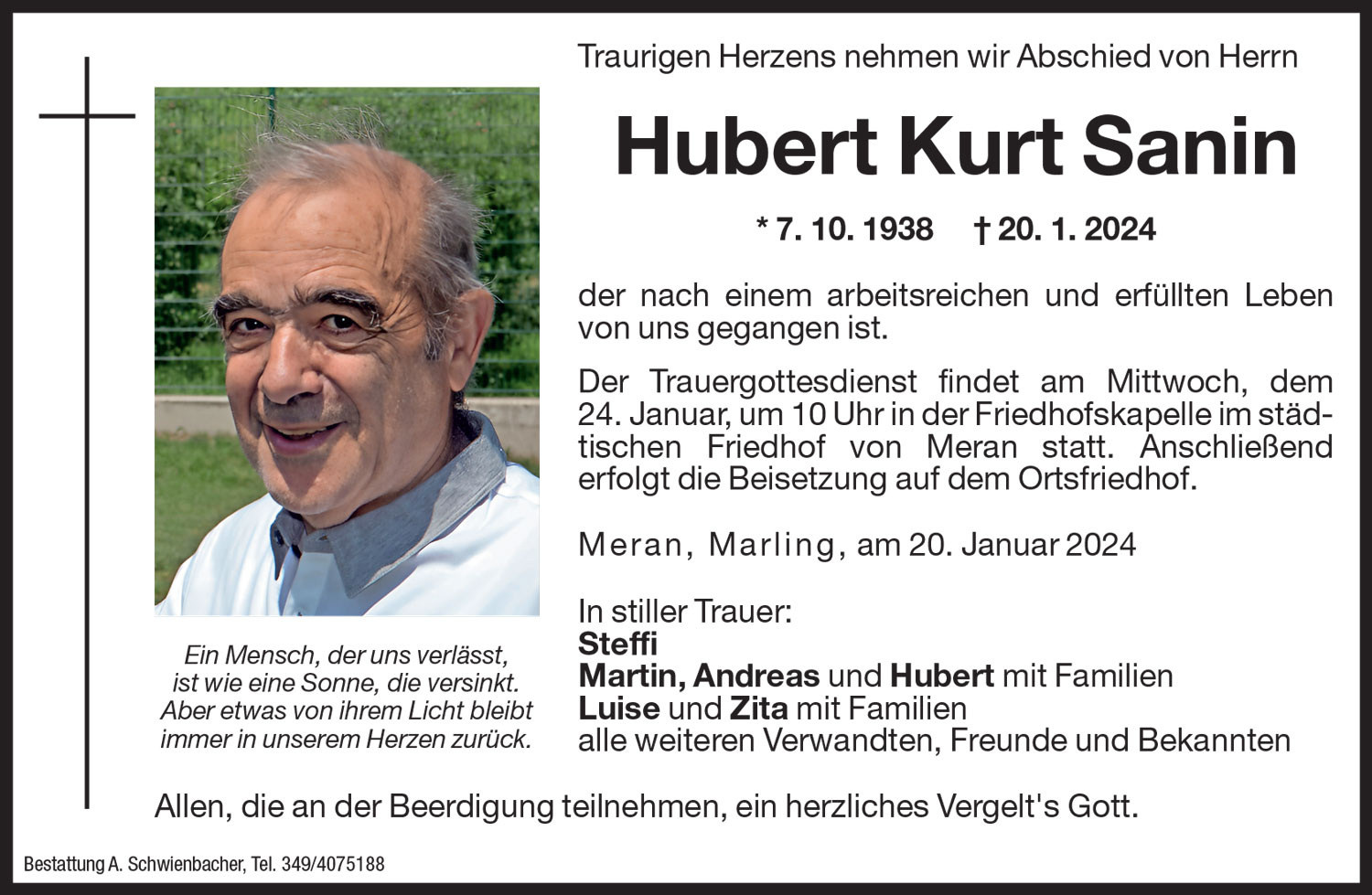 Medien: Hubert Kurt Sanin
