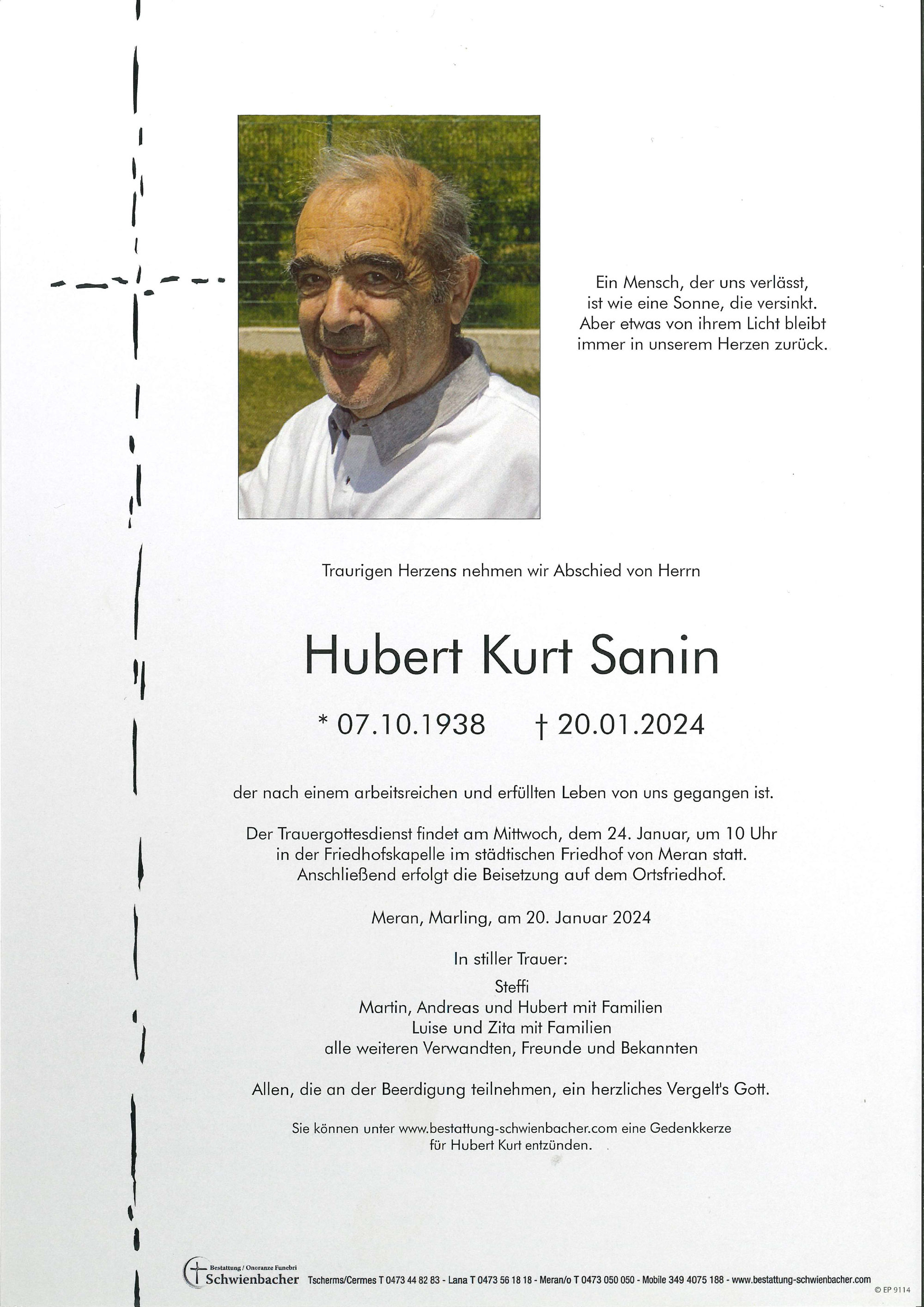 Parte: Hubert Kurt Sanin 