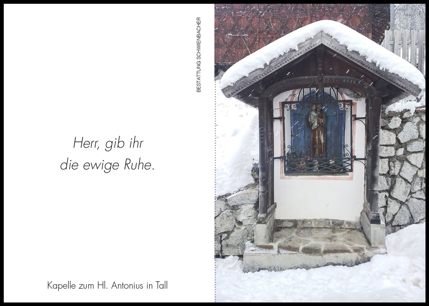 Sterbebild: Frieda Wwe. Karlegger geb. Pichler