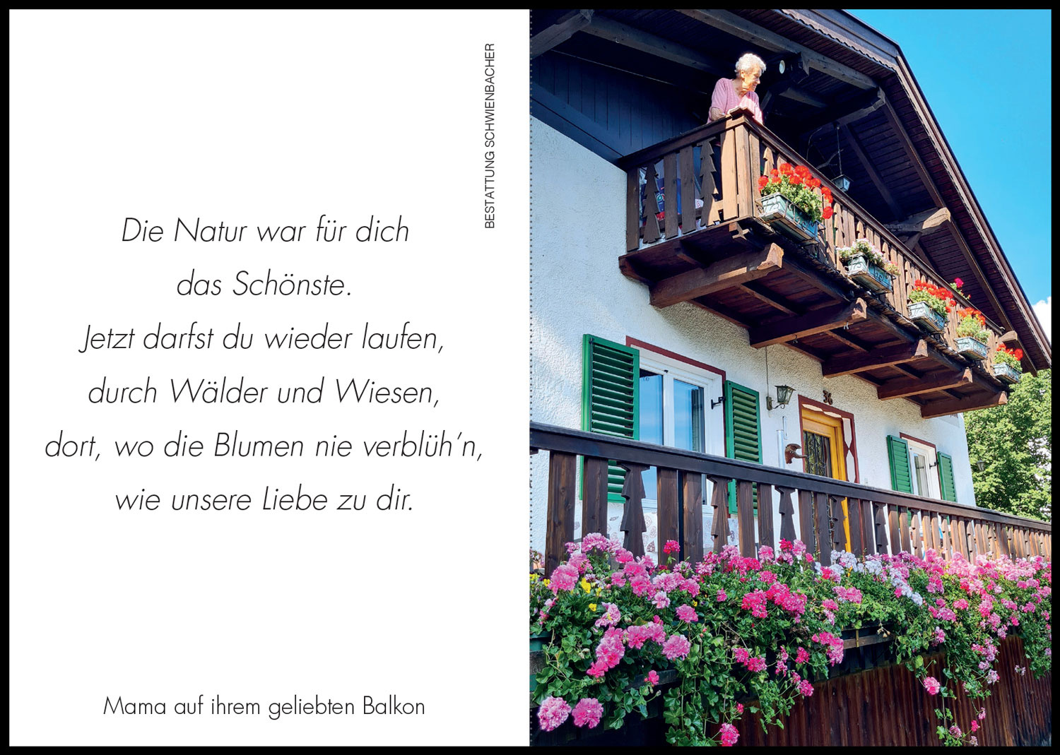 Sterbebild: Theresia Wwe. Ladurner geb. Lichtenegger