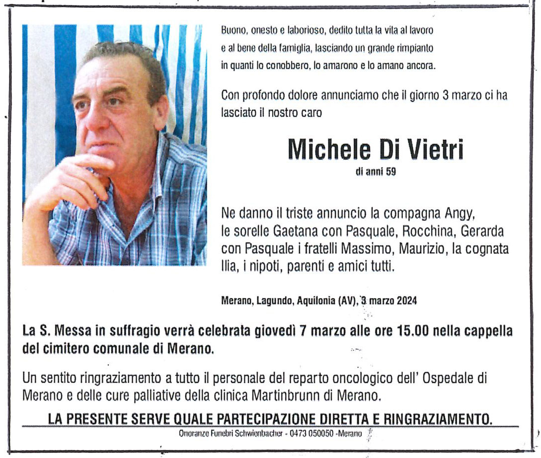 Medien: Michele Di Vietri