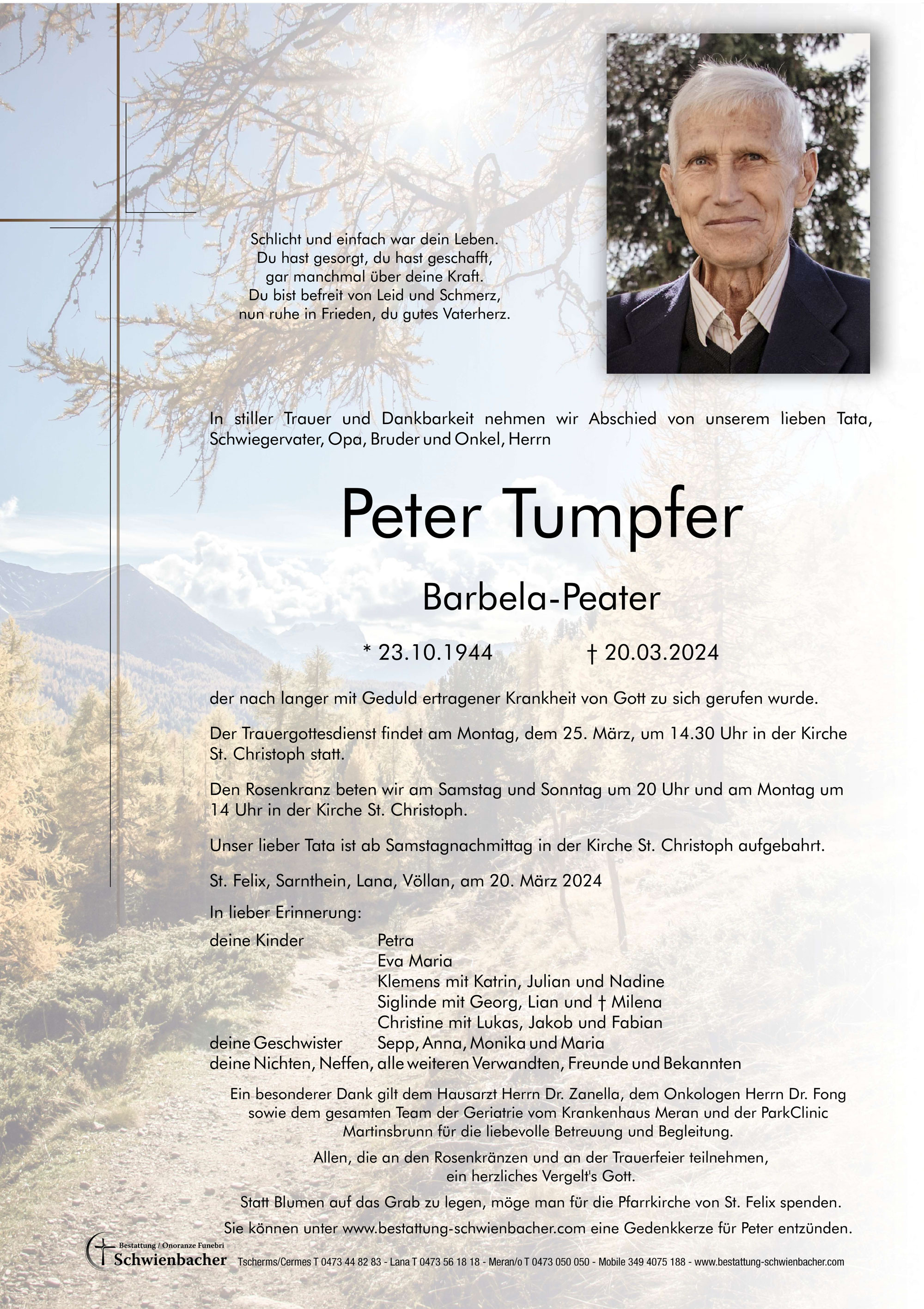 Parte: Peter Tumpfer 