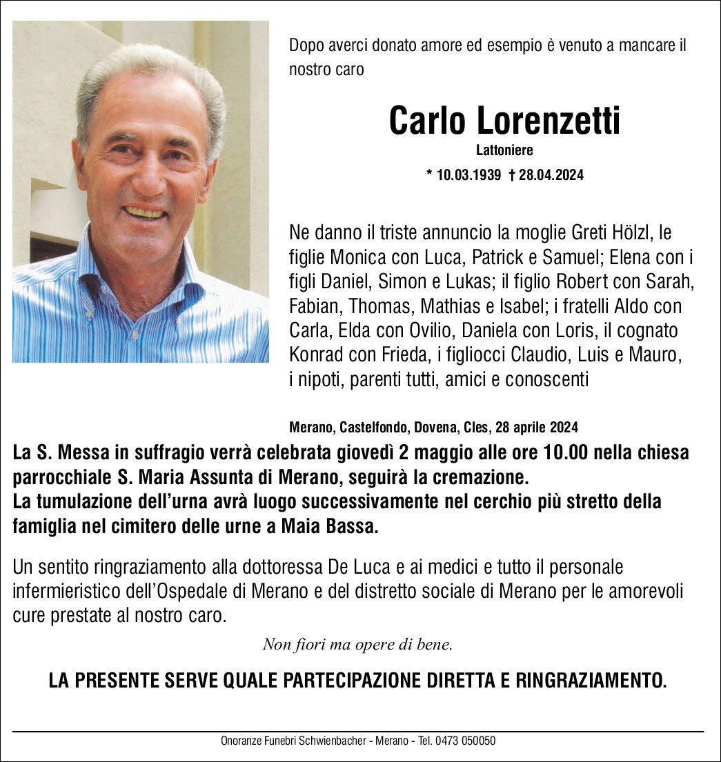 Medien: Carlo Lorenzetti