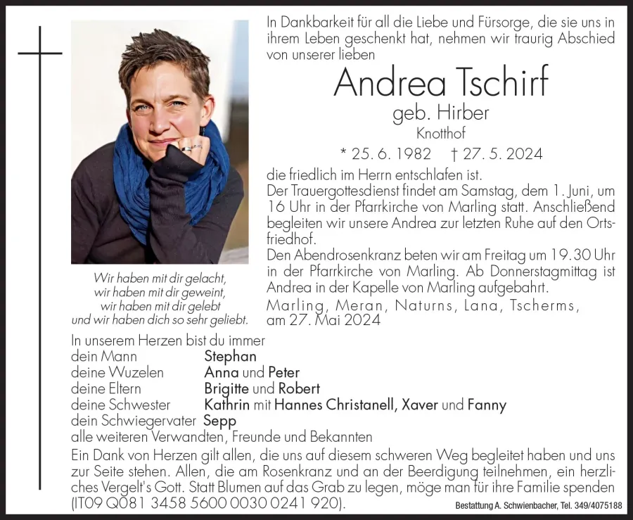 Medien: Andrea Tschirf geb. Hirber
