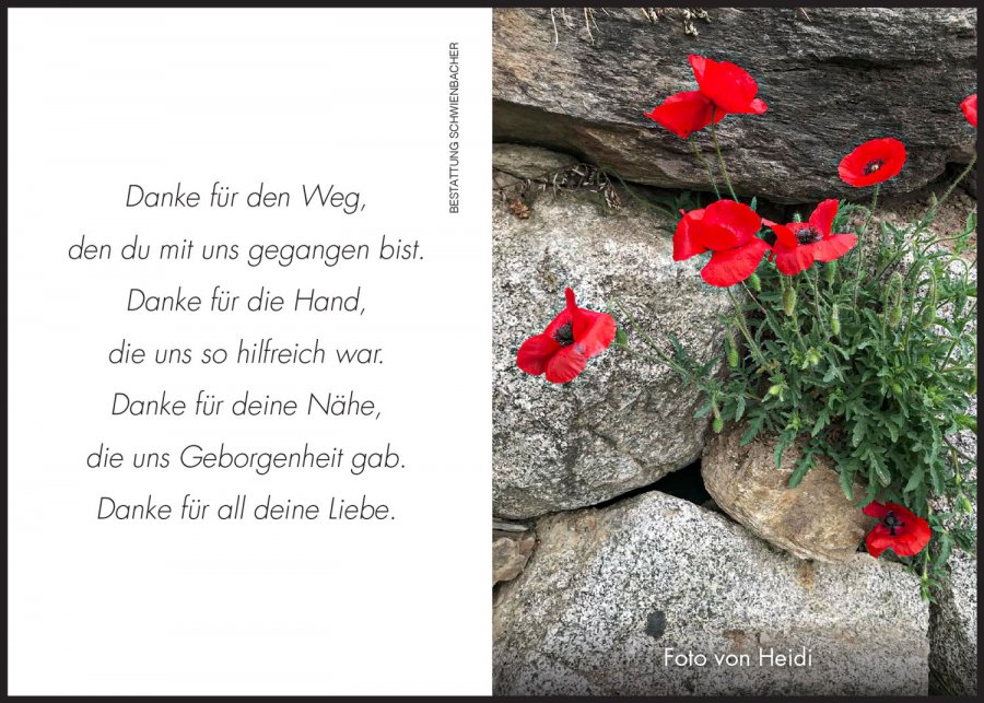 Sterbebild: Heidi Wwe. Tappeiner geb. Cagol