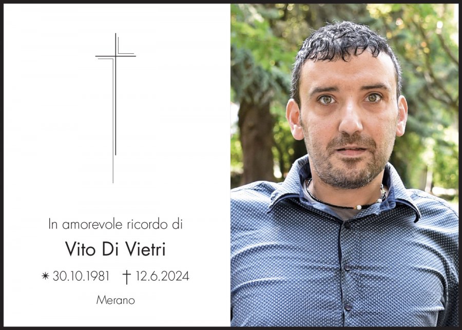 Sterbebild: Vito Di Vietri