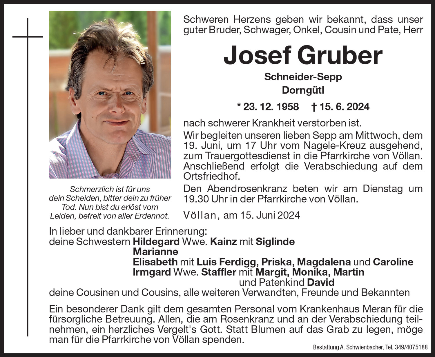 Medien: Josef Gruber