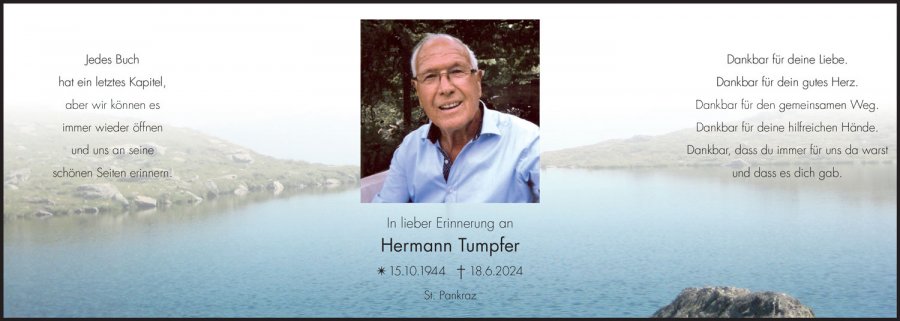 Sterbebild: Hermann Tumpfer