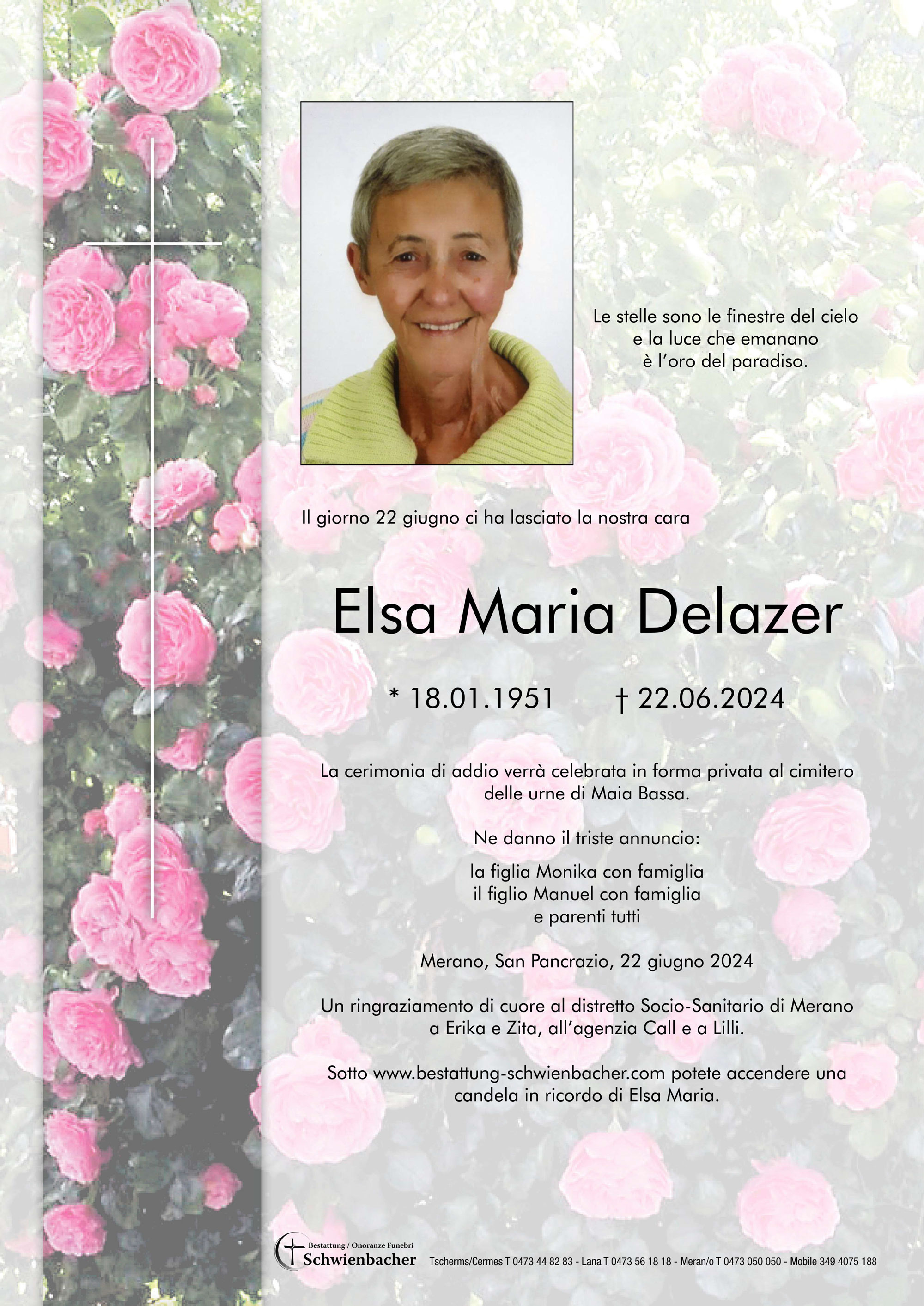 Parte: Elsa Maria Delazer 