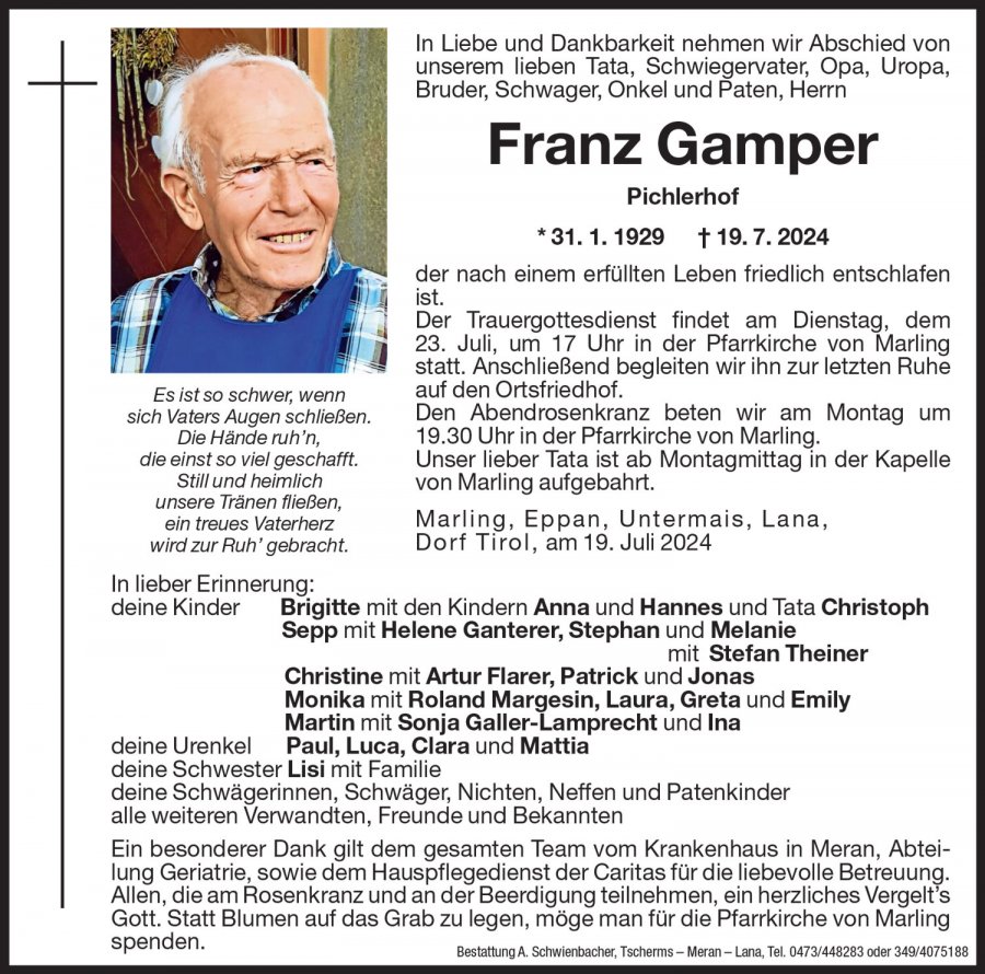 Medien: Franz Gamper