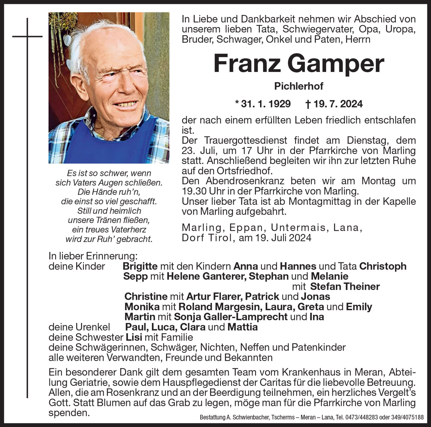 Medien: Franz Gamper
