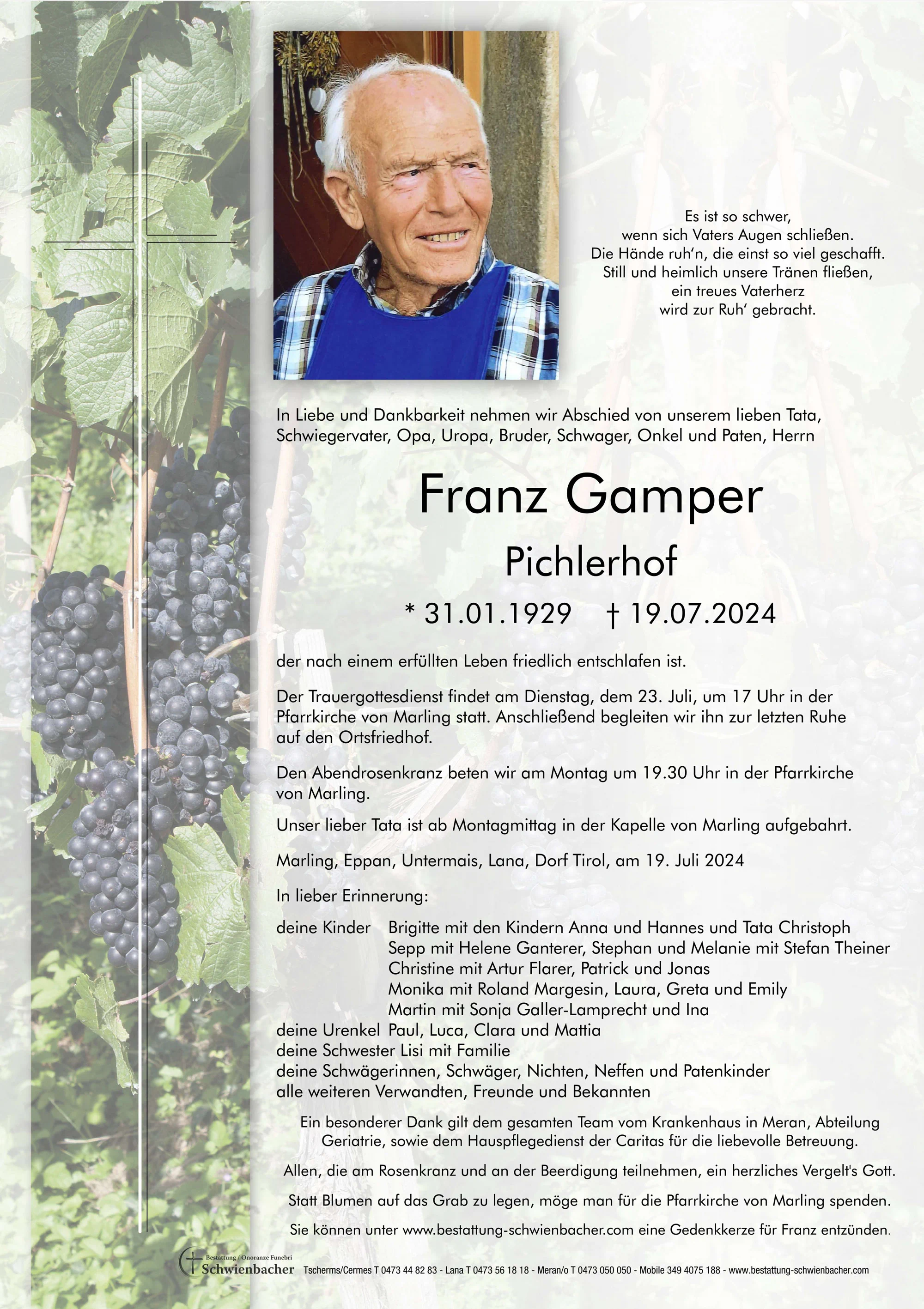 Parte: Franz Gamper