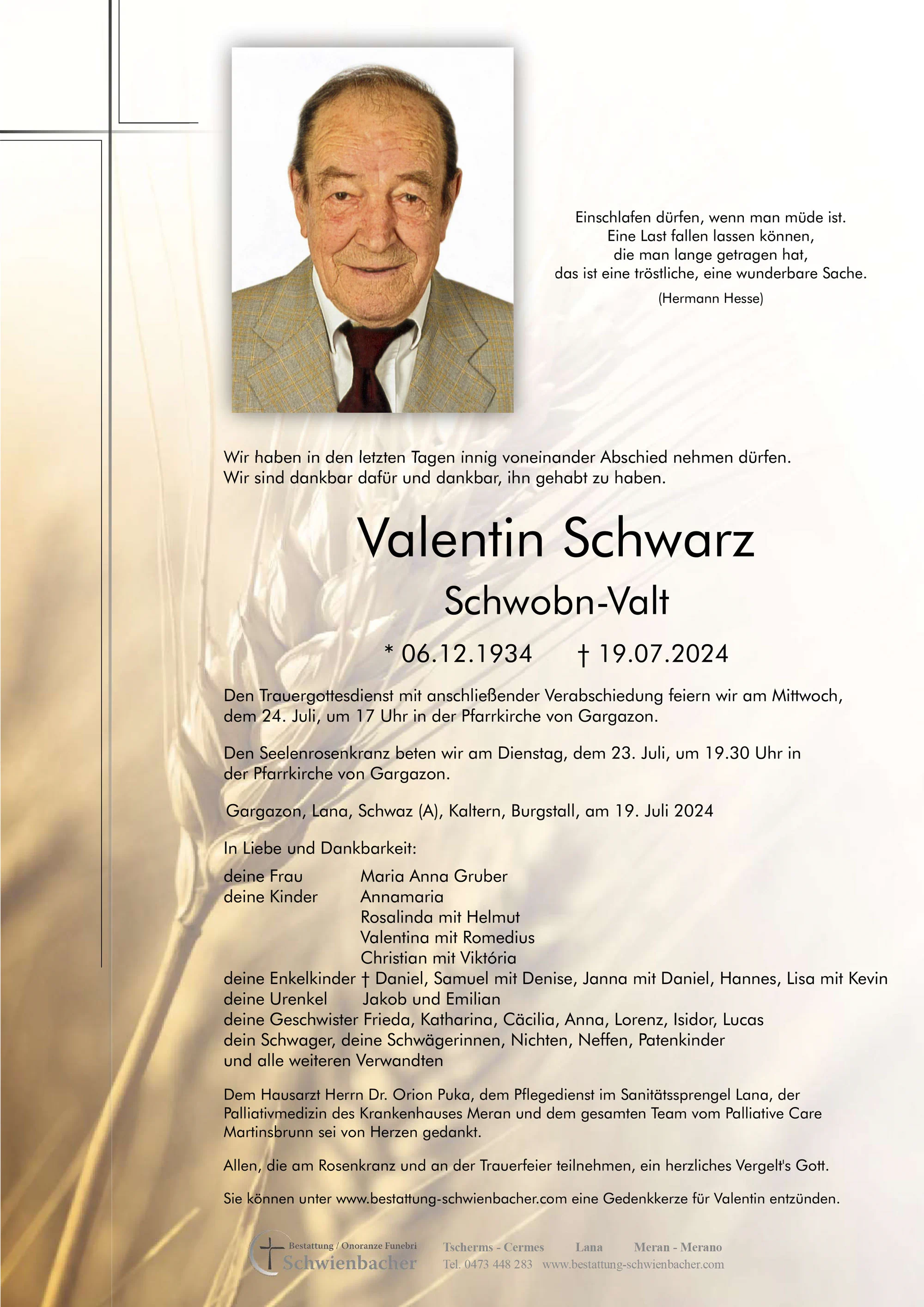 Parte: Valentin Schwarz