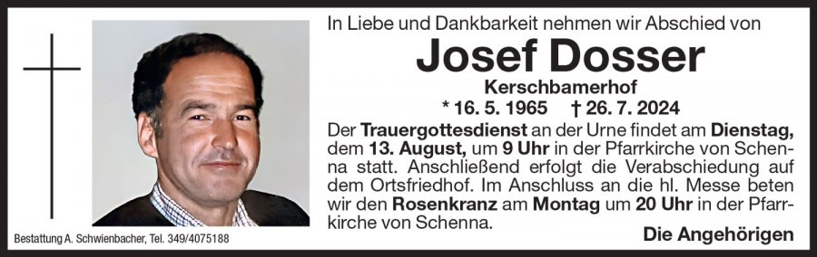 Medien: Josef Dosser