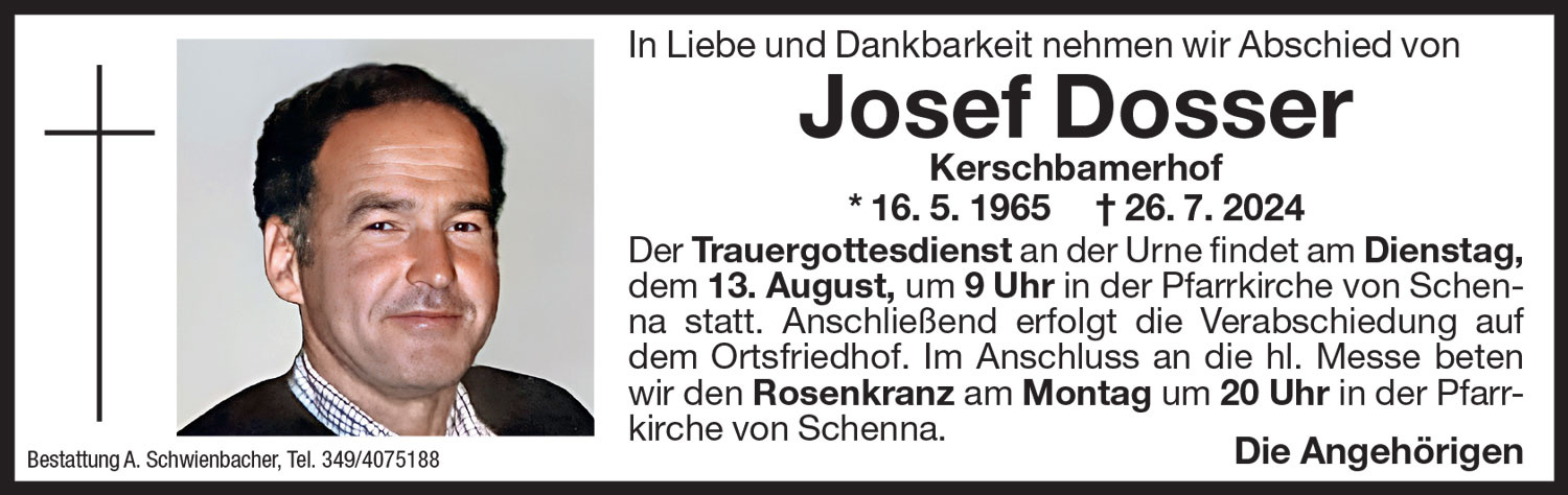 Medien: Josef Dosser