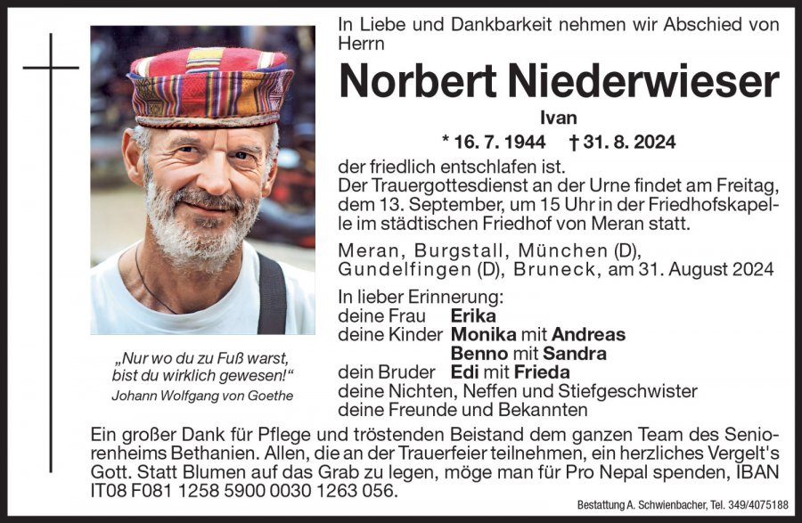 Medien: Norbert Niederwieser