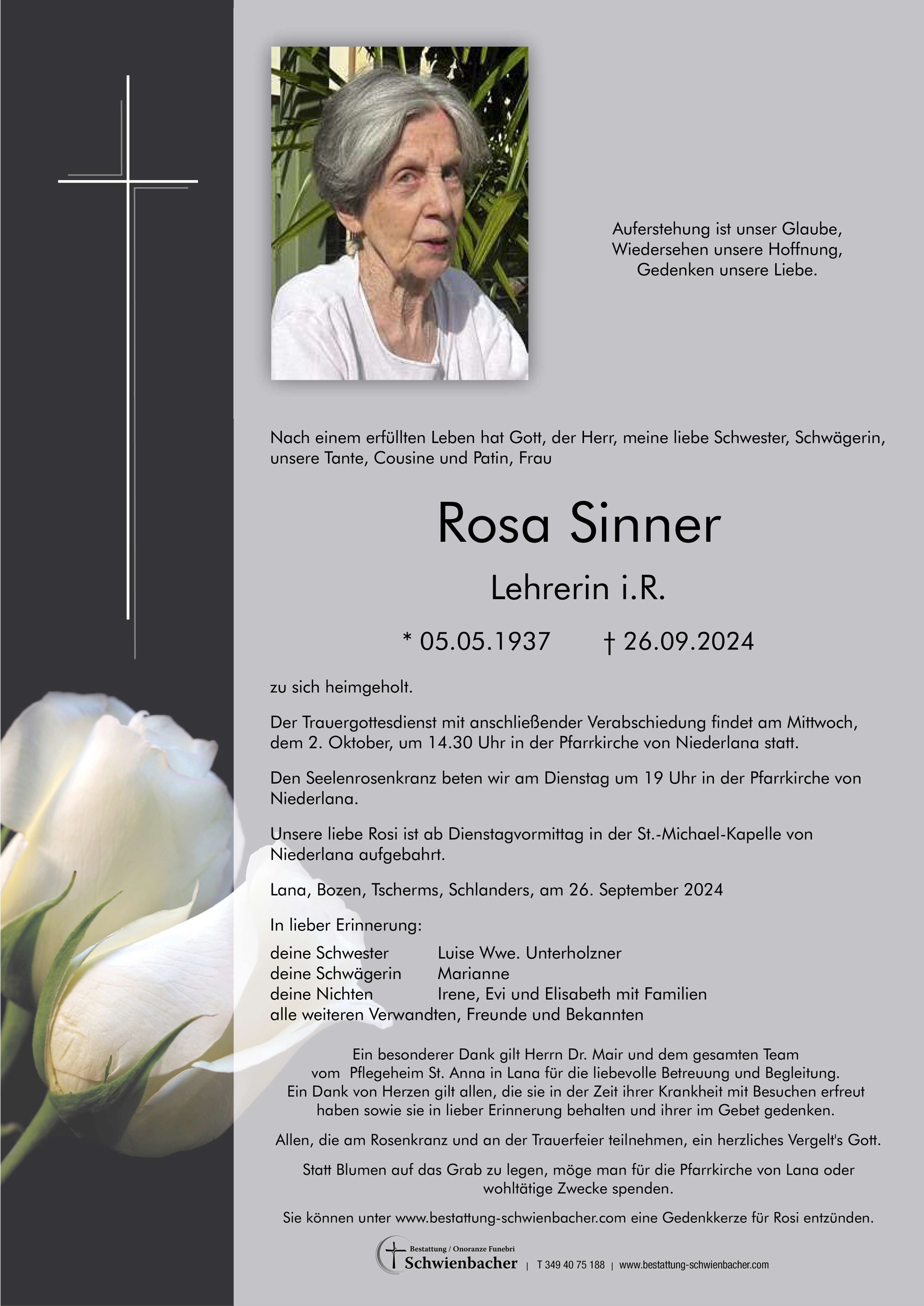 Parte: Rosa Sinner 