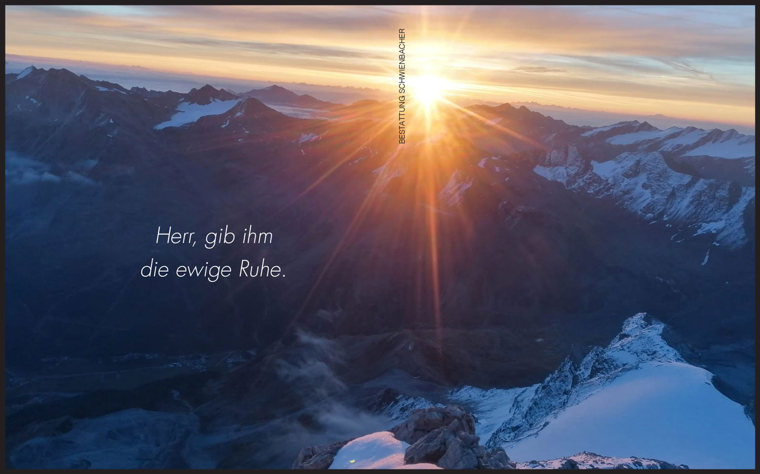 Sterbebild: Hansjörg Egger