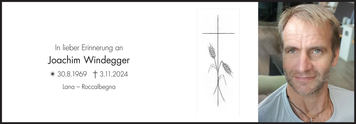 Sterbebild: Joachim Windegger