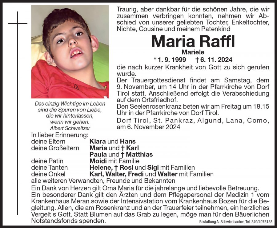 Medien: Maria Raffl