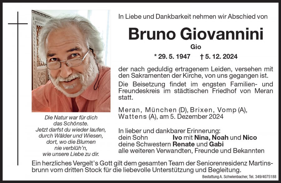 Medien: Bruno Giovannini