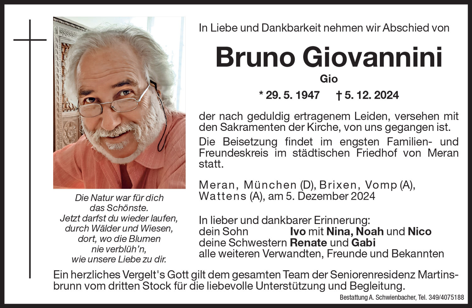 Medien: Bruno Giovannini