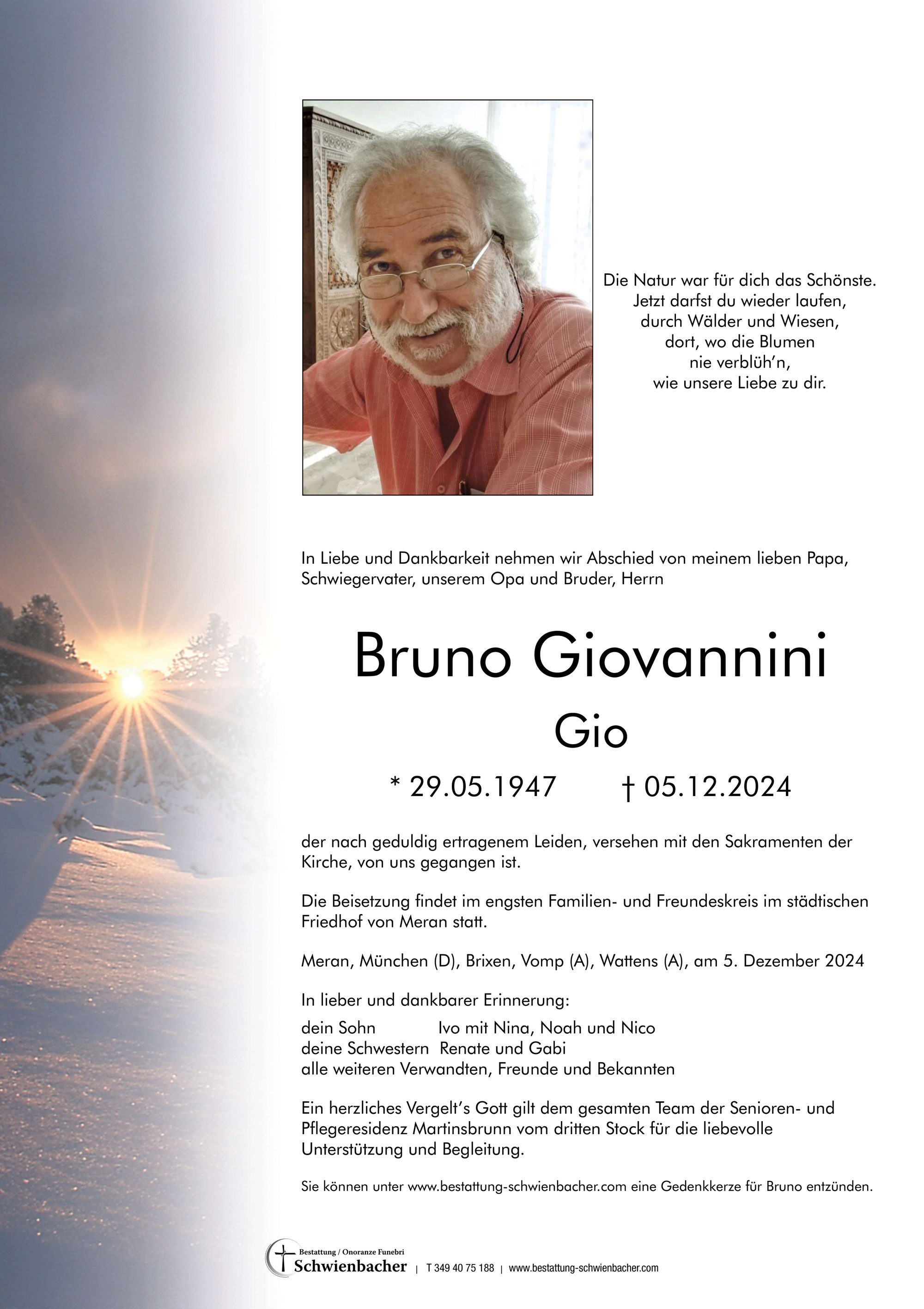 Parte: Bruno Giovannini 