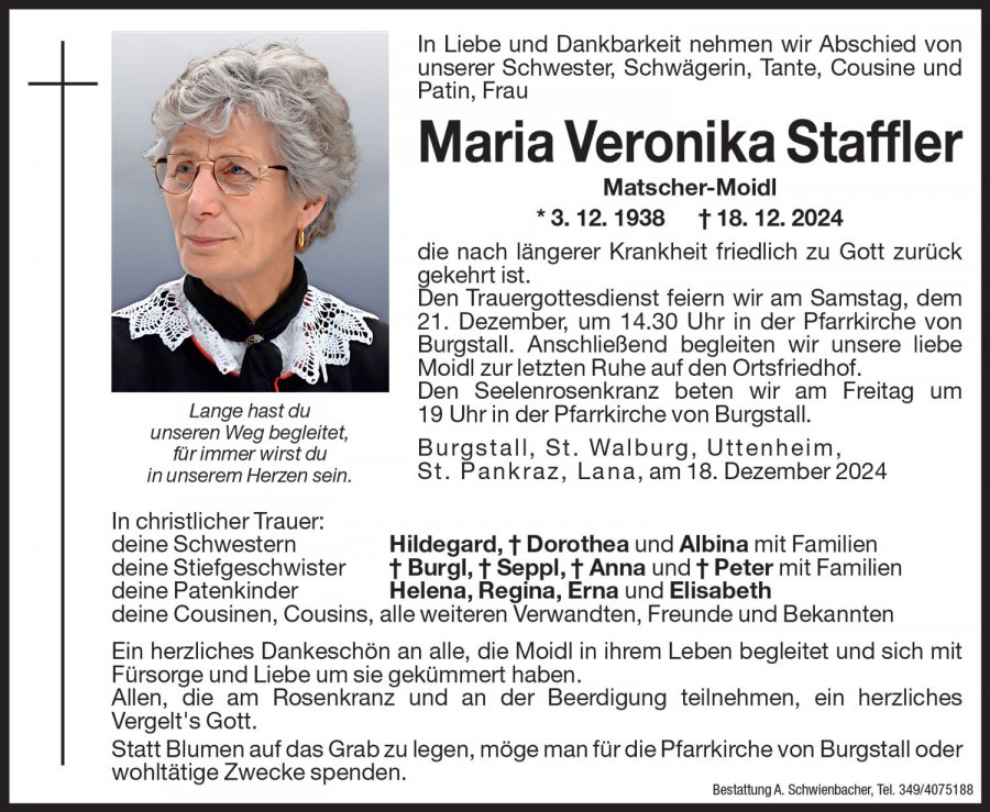 Medien: Maria Veronika Staffler