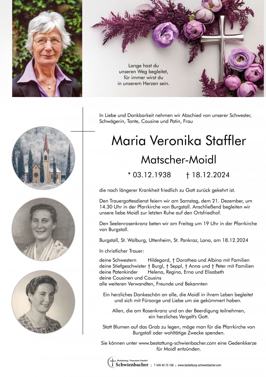 Parte: Maria Veronika Staffler