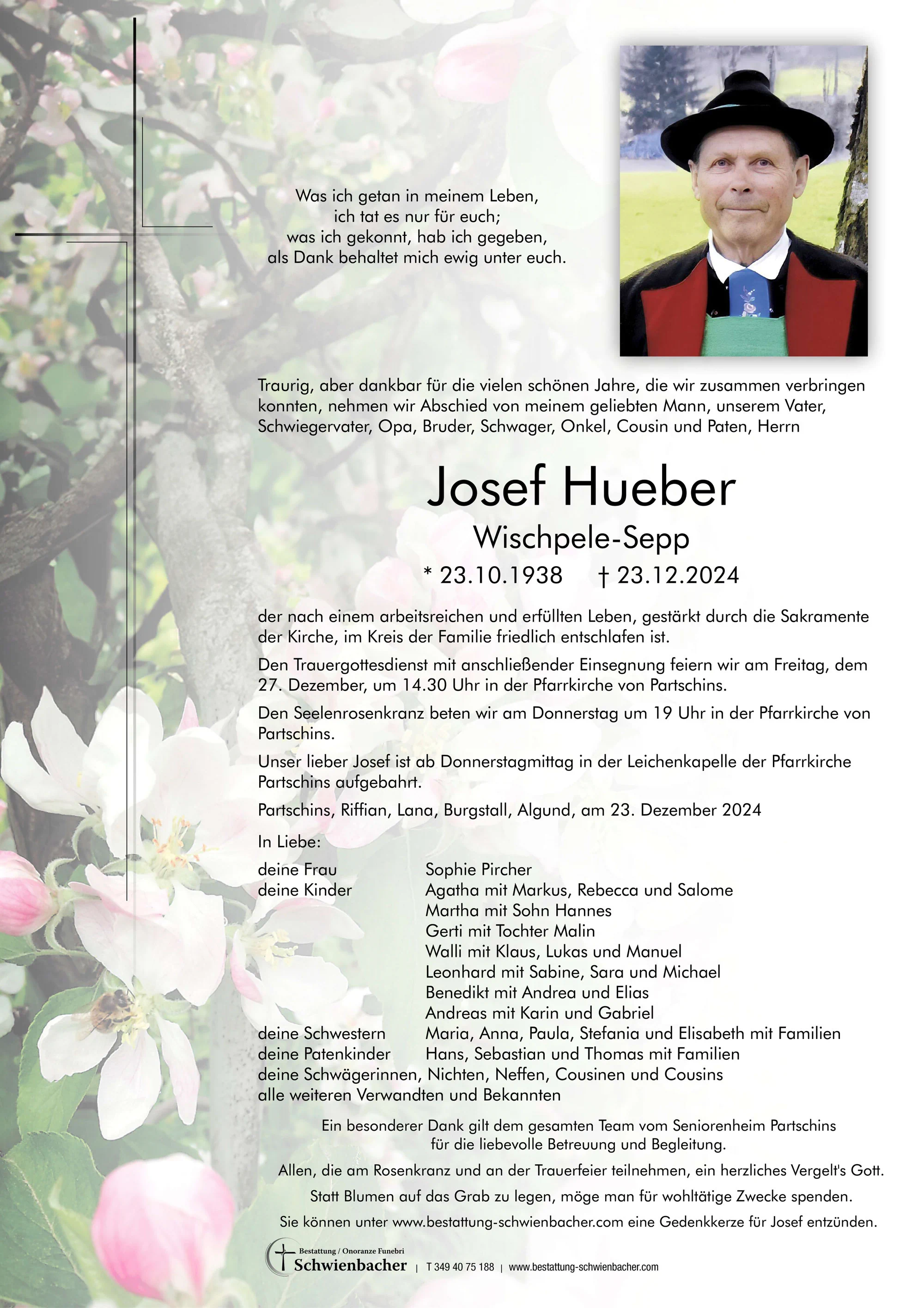 Parte: Josef Hueber 