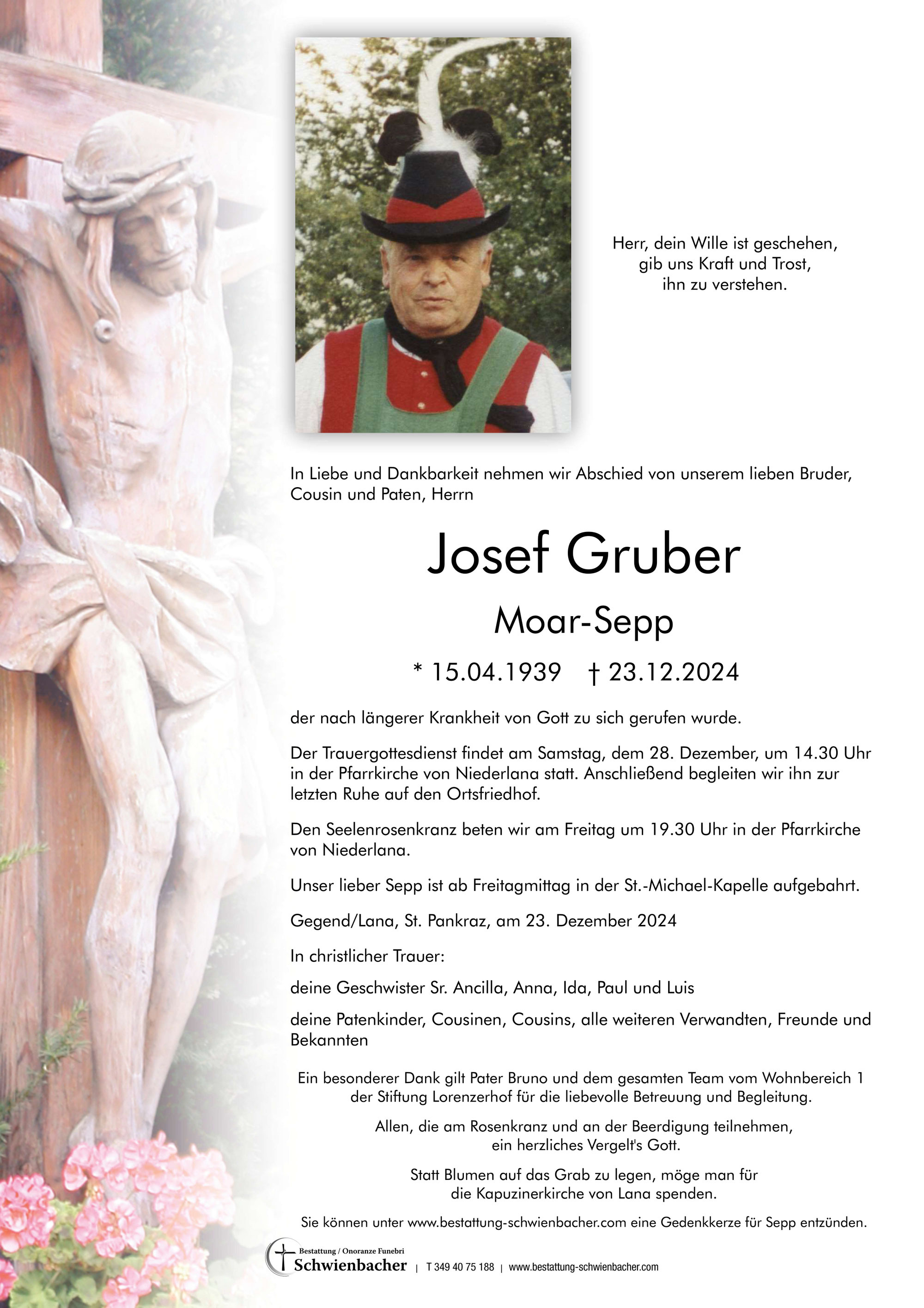 Parte: Josef Gruber 