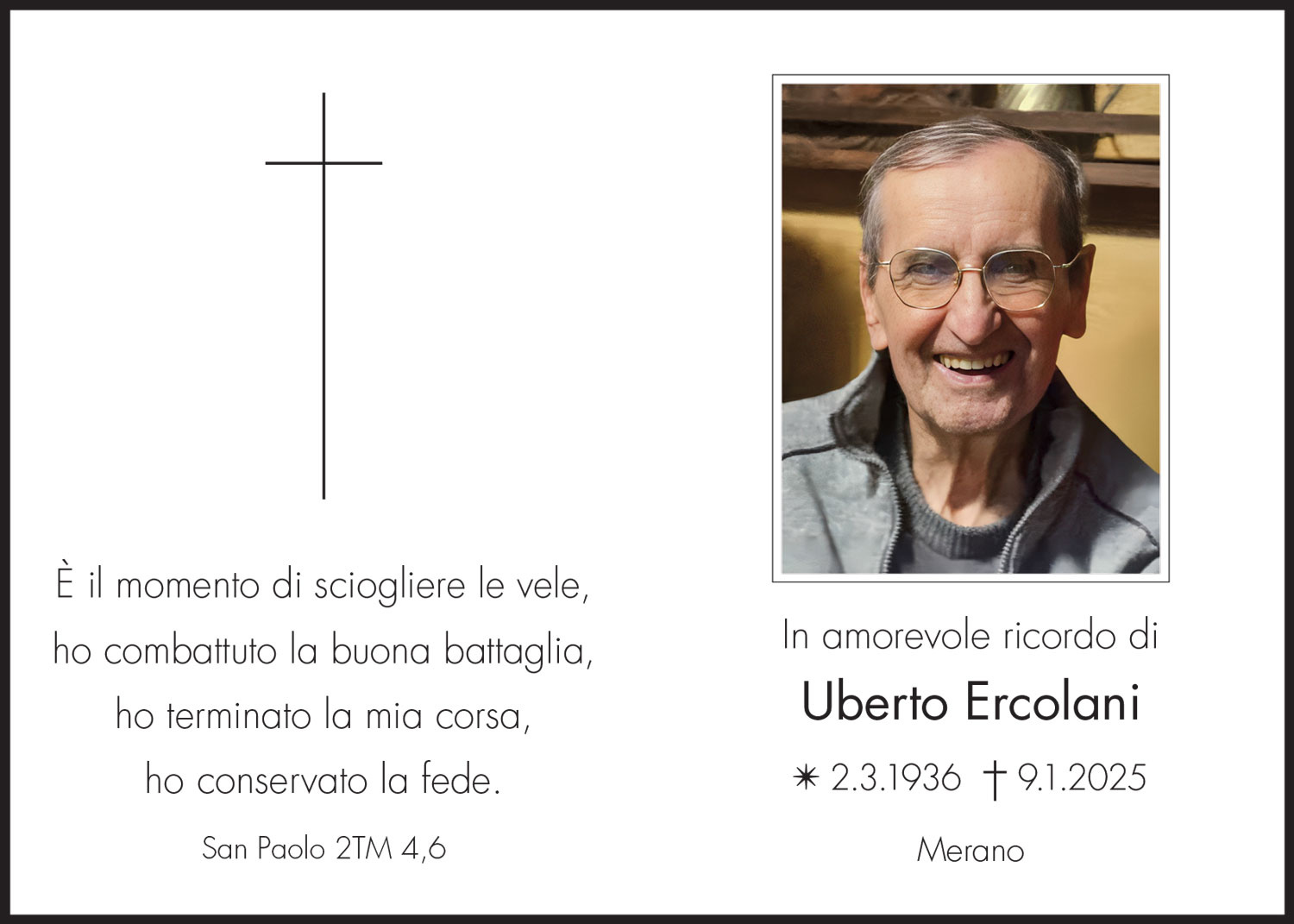 Sterbebild: Uberto Ercolani