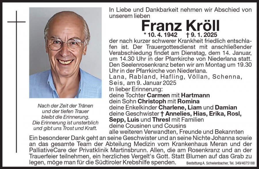 Medien: Franz Kröll