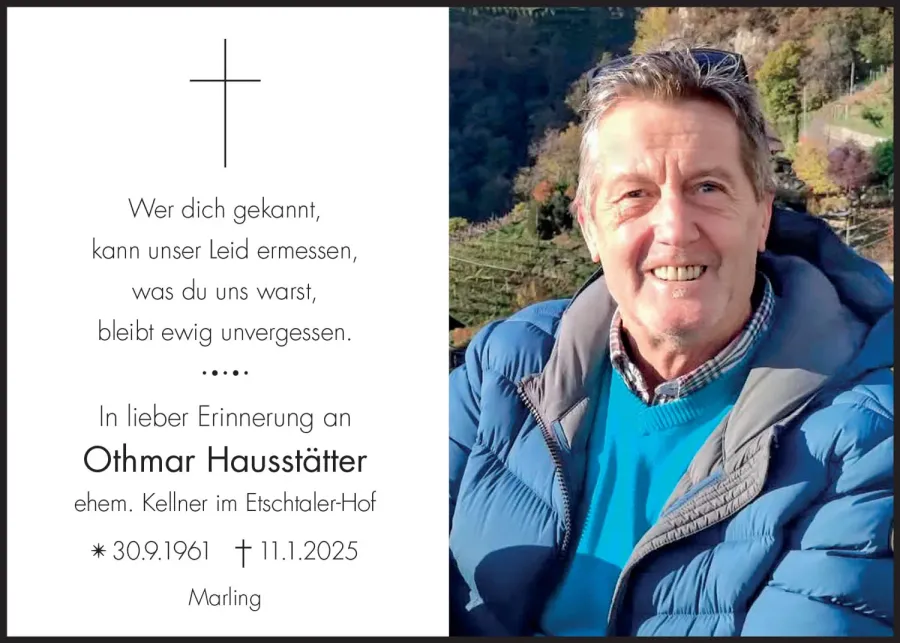 Sterbebild: Othmar Hausstätter