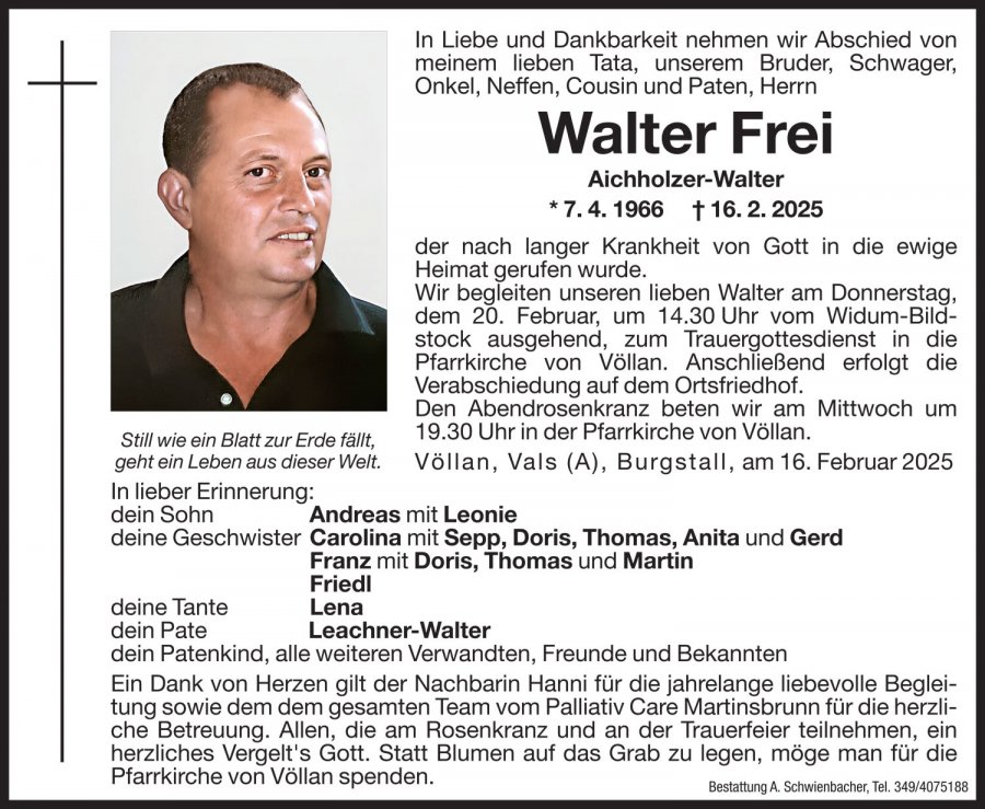 Medien: Walter Frei