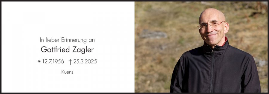 Sterbebild: Gottfried Zagler
