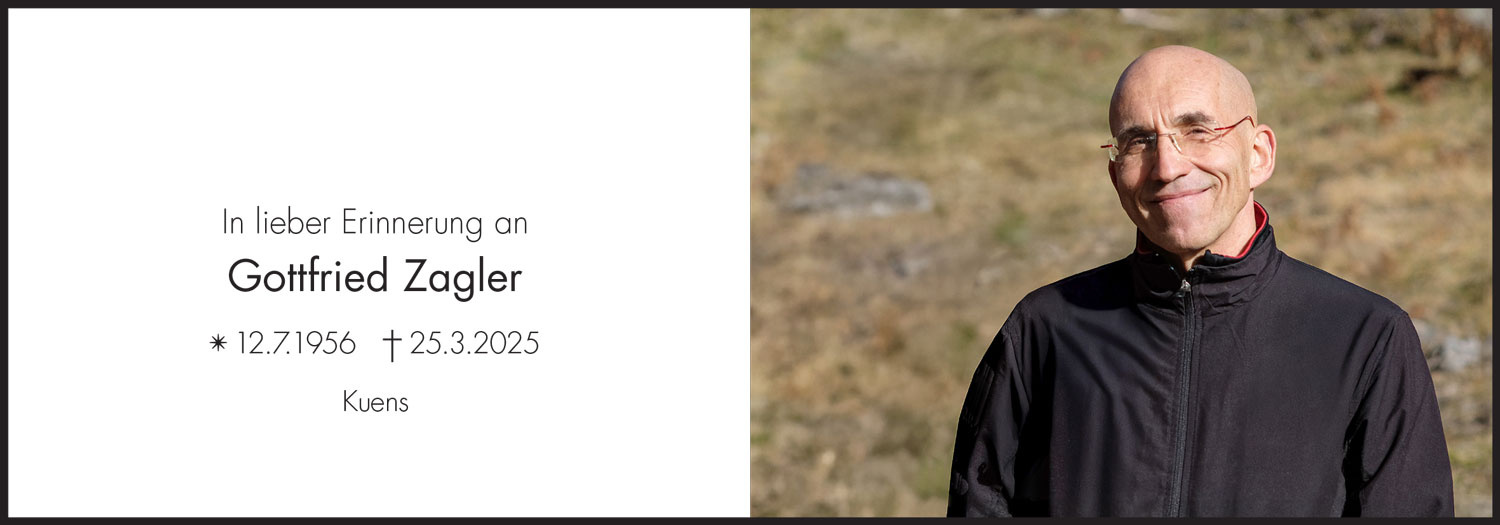 Sterbebild: Gottfried Zagler