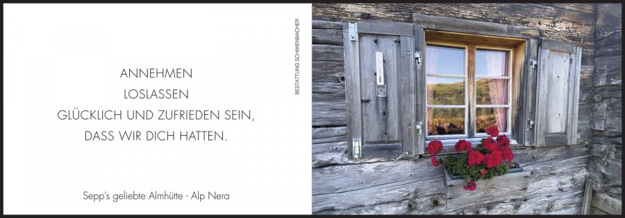 Sterbebild: Josef Schnitzer