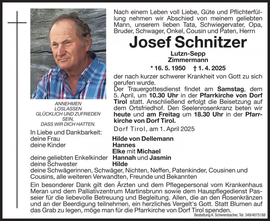 Medien: Josef Schnitzer