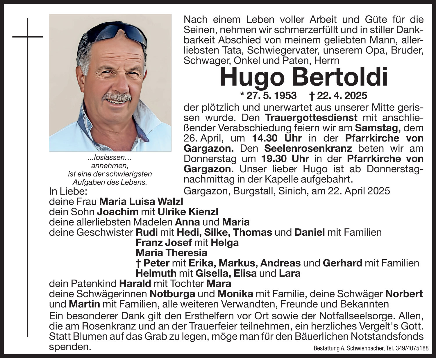 Medien: Hugo Bertoldi
