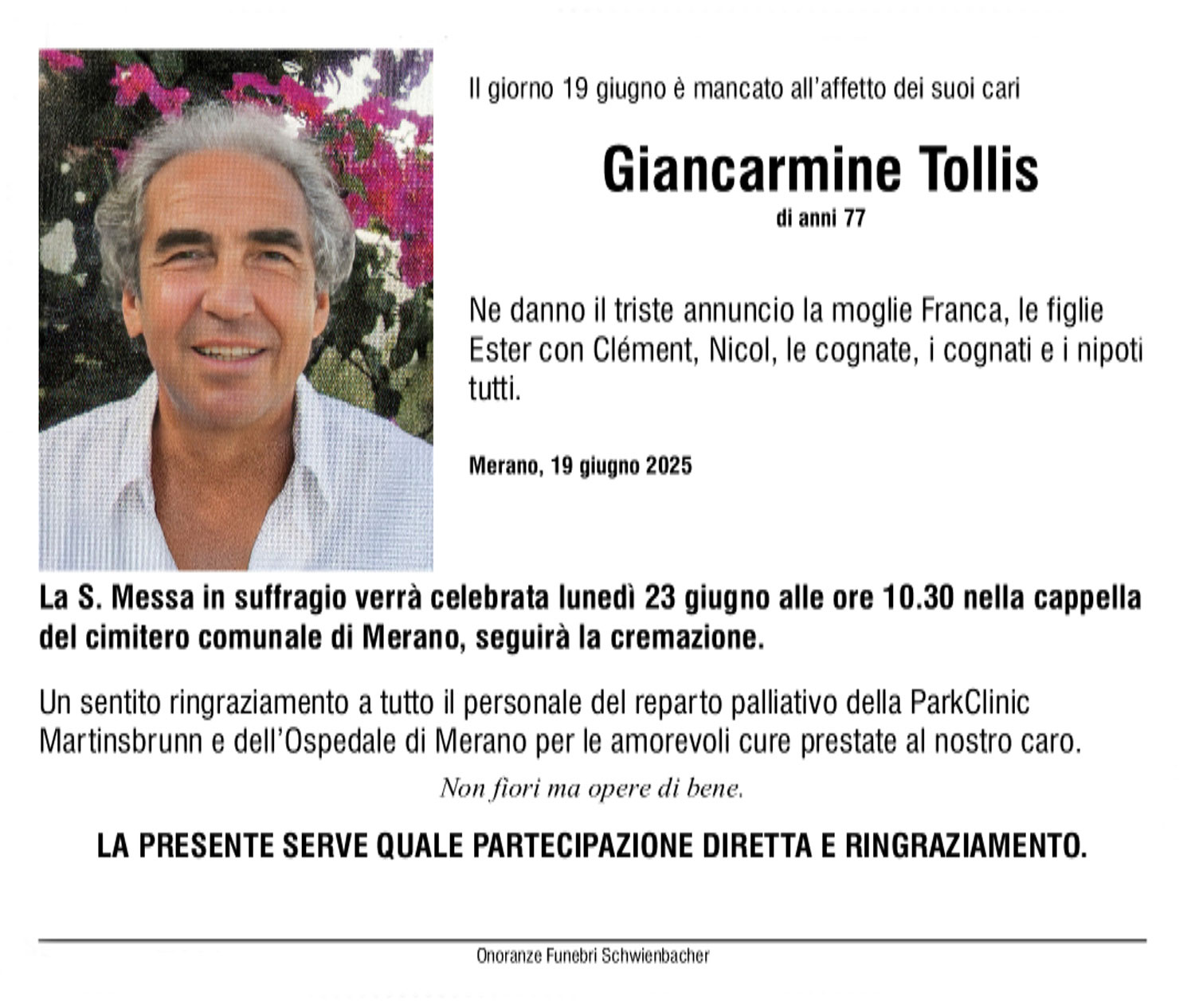 Medien: Giancarmine Tollis