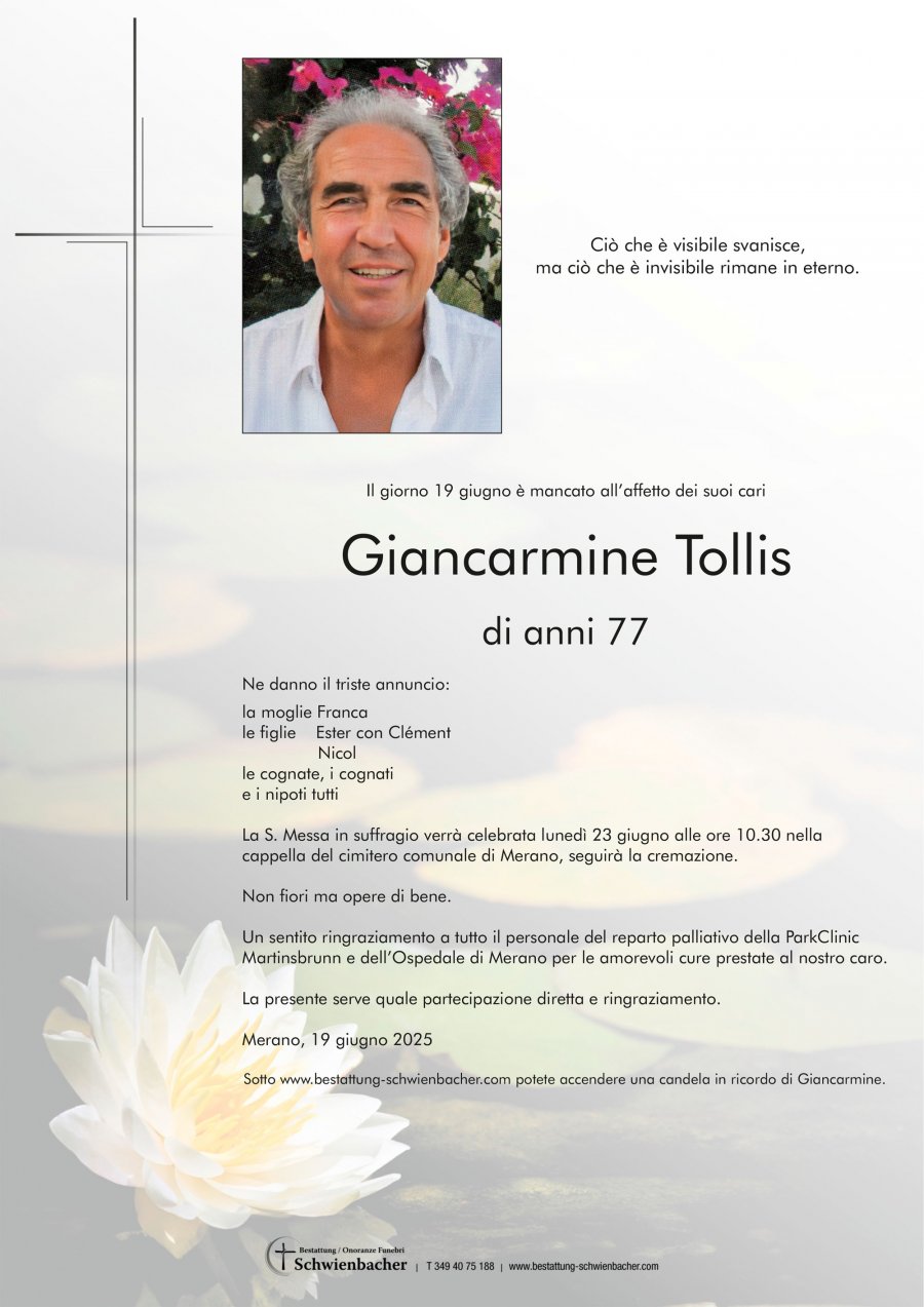 Parte: Giancarmine Tollis