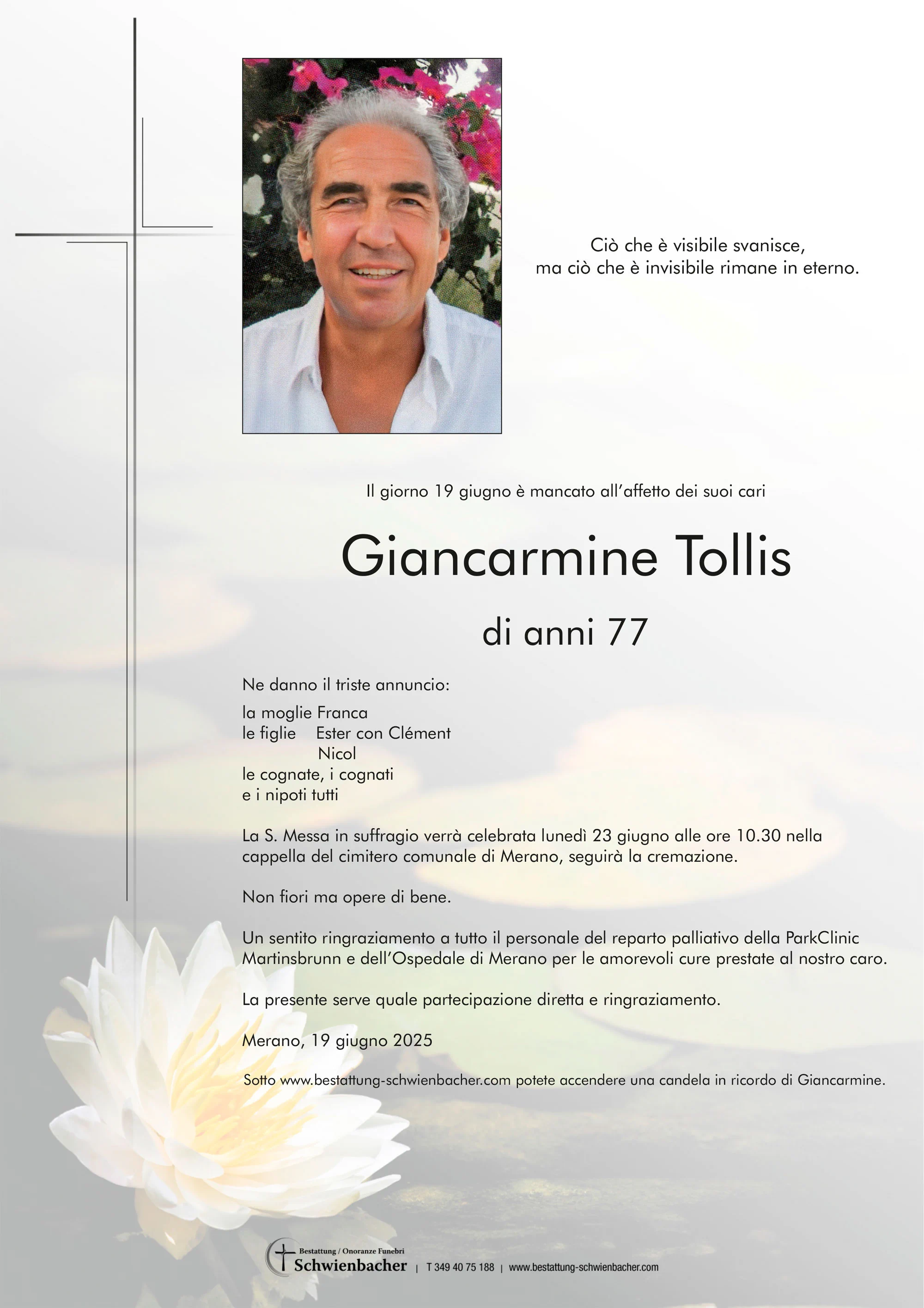 Parte: Giancarmine Tollis 
