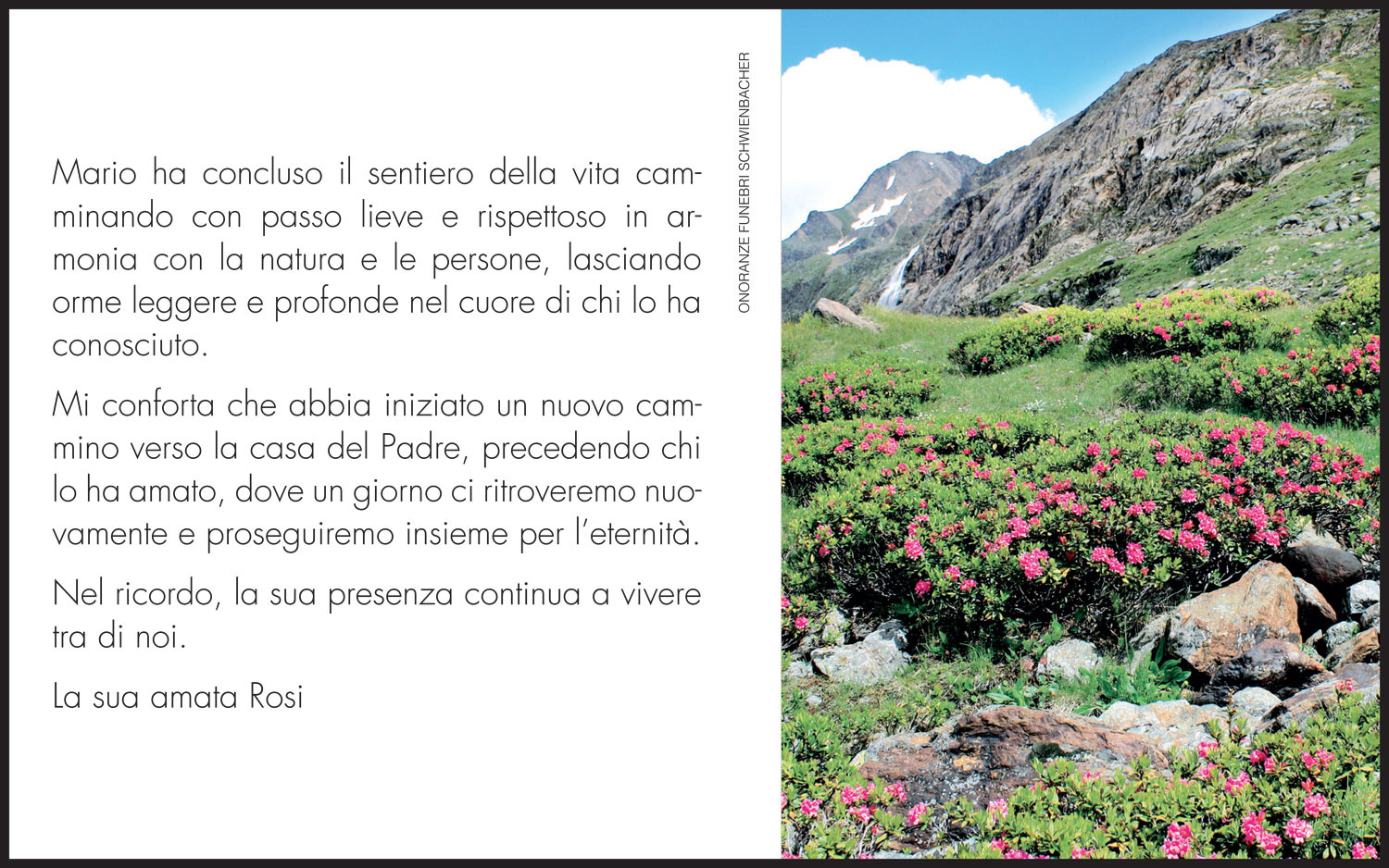 Sterbebild: Mario Maccioni