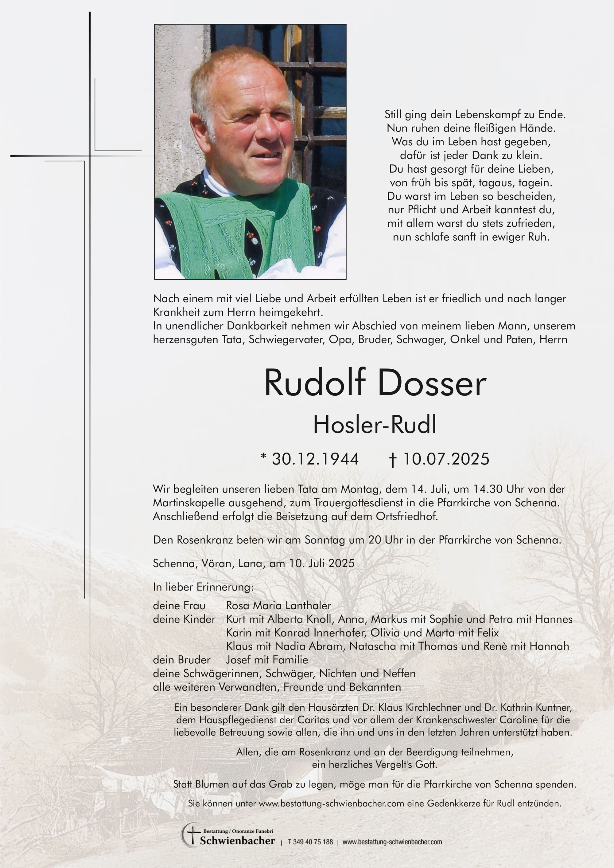 Parte: Rudolf Dosser 